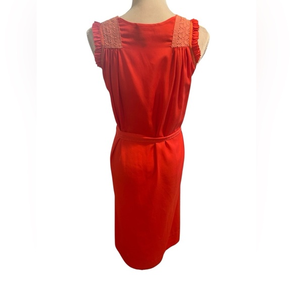 Alice Ritter bohemian red embroidered sleeveless midi dress Size 4 - Picture 7 of 10